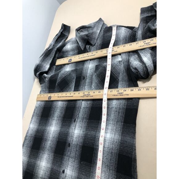 Fashion Nova Women Plaid coat Jacket Medium Mob Wife Boho Vacation Resort Wear - Picture 8 of 10